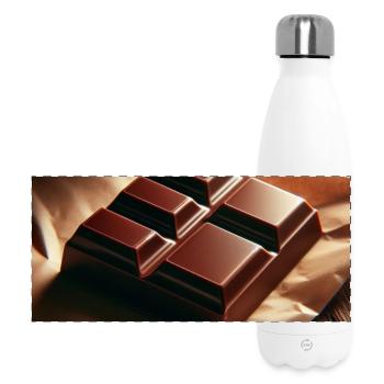 Chocolat - Gourde isotherme panoramique 500 ml - blanc - Devant