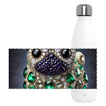 Chemise exclusive au design carlin - Gourde isotherme panoramique 500 ml - blanc - Devant