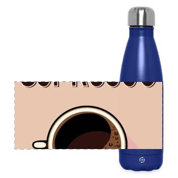Espresso Café - Panoramic Thermal Bottle 500 ml - dark blue  - Front