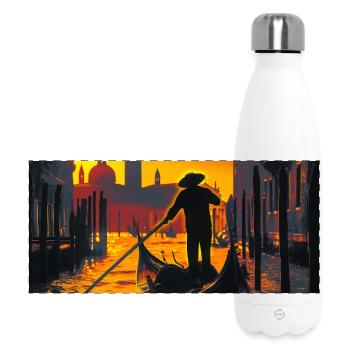Venice Gondolier - Panoramic Thermal Bottle 500 ml - white - Front