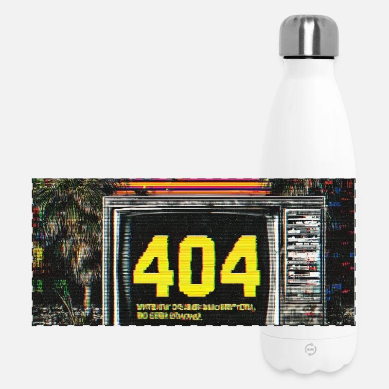 Error 404 – Motivation not found - Panorama Isolierflasche 500 ml - Weiß