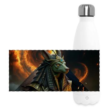 Anubis Guerrier du Feu - Gourde isotherme panoramique 500 ml - blanc - Devant