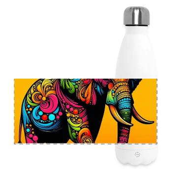 elephant - Panoramic Thermal Bottle 500 ml - white - Front