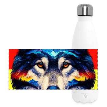 Loup - Gourde isotherme panoramique 500 ml - blanc - Devant