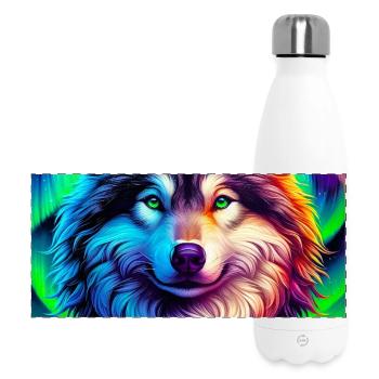 Loup - Gourde isotherme panoramique 500 ml - blanc - Devant
