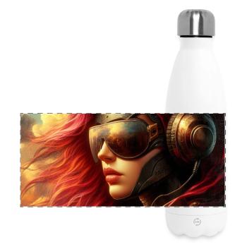 Steampunk Aviator - Panoramic Thermal Bottle 500 ml - white - Front