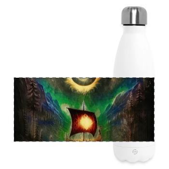 Le regard d’Odin – L’œil qui voit tout - Gourde isotherme panoramique 500 ml - blanc - Devant