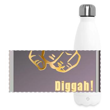 Social Media Pause - Panorama Isolierflasche 500 ml - Weiß - Vorne