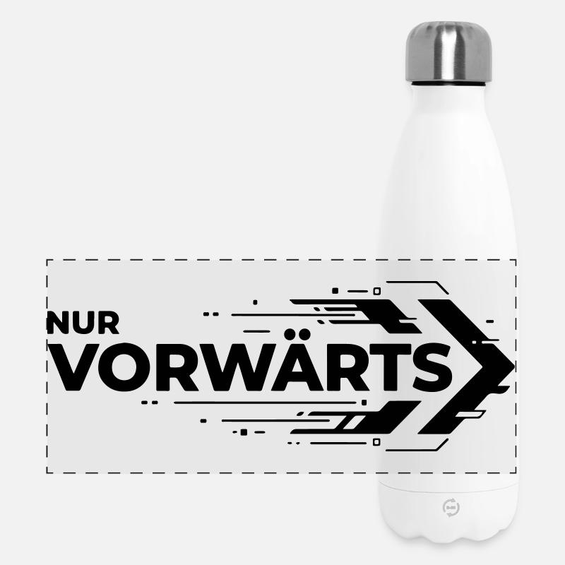 Nur Vorwärts - Panorama Isolierflasche 500 ml - Weiß