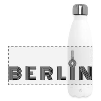 Berlin Berlin - Hauptstadt von Deutschland - Panorama Isolierflasche 500 ml - Weiß - Vorne