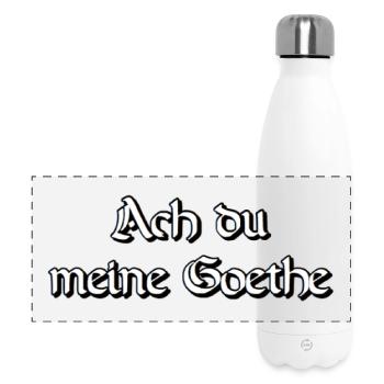 Oh mon Goethe. Oh mon jeu de mots. - Gourde isotherme panoramique 500 ml - blanc - Devant