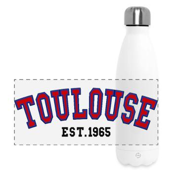 Toulouse Est. 1965 - Panoramic Thermal Bottle 500 ml - white - Front