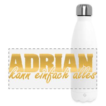 Adrian as a woman - Panoramic Thermal Bottle 500 ml - white - Front