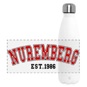 Nuremberg fondée en 1986 - Gourde isotherme panoramique 500 ml - blanc - Devant