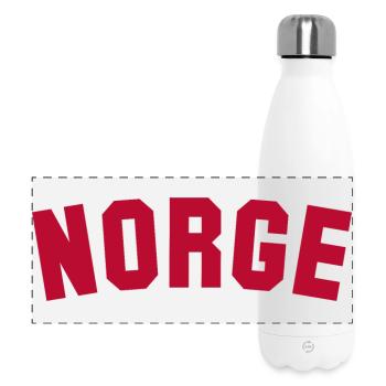 NORVÈGE Norwegen Norge - Gourde isotherme panoramique 500 ml - blanc - Devant