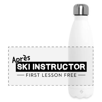 Chemise de soirée moniteur d’après-ski - Gourde isotherme panoramique 500 ml - blanc - Devant