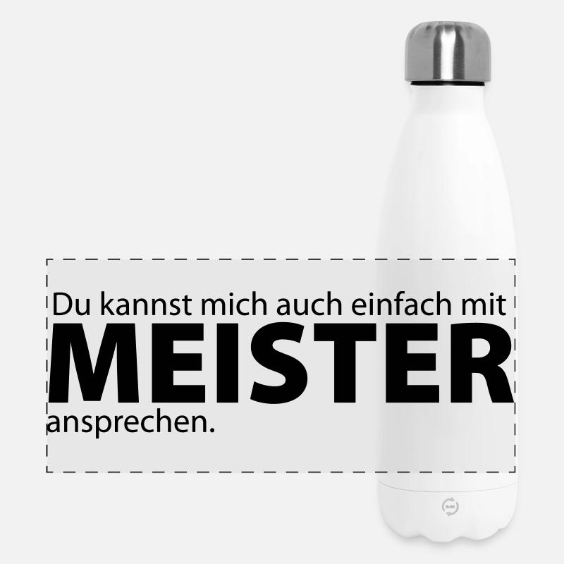 répondre avec Maître - Gourde isotherme panoramique 500 ml - blanc