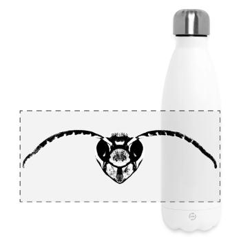 Hornisse / Hornissendrohne / Insekt - Panorama Isolierflasche 500 ml - Weiß - Vorne