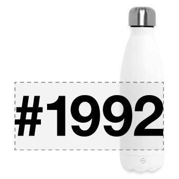 1992 Jahrgang Hashtag 34 Jahre alt 34. Geburtstag - Panorama Isolierflasche 500 ml - Weiß - Vorne