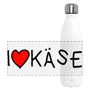 Käse Käseliebhaber Lebensmittel - Panorama Isolierflasche 500 ml - Weiß - Vorne