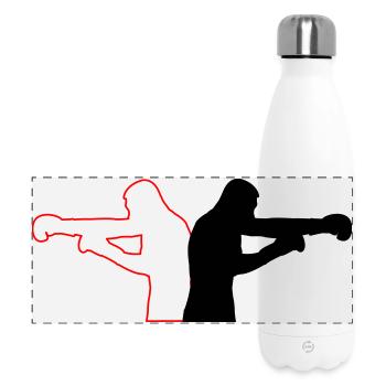 Boxen - Panorama Isolierflasche 500 ml - Weiß - Vorne