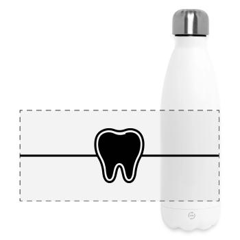 Élément symbole de dent - Gourde isotherme panoramique 500 ml - blanc - Devant