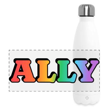 Gay Ally  - Panoramic Thermal Bottle 500 ml - white - Front