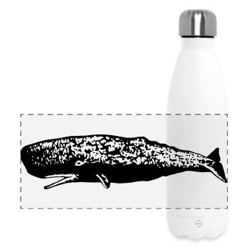 Sperm whale - Panoramic Thermal Bottle 500 ml - white - Front