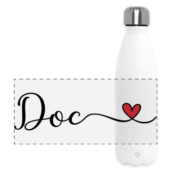 Médecin - Gourde isotherme panoramique 500 ml - blanc - Devant
