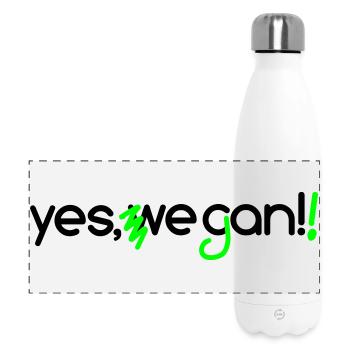 yes_vegan - Panoramic Thermal Bottle 500 ml - white - Front