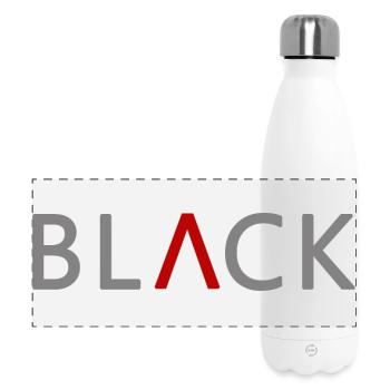 BLACK mit Stil - Panorama Isolierflasche 500 ml - Weiß - Vorne