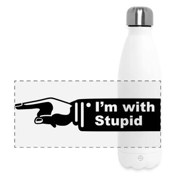 im with stupid - Panoramic Thermal Bottle 500 ml - white - Front