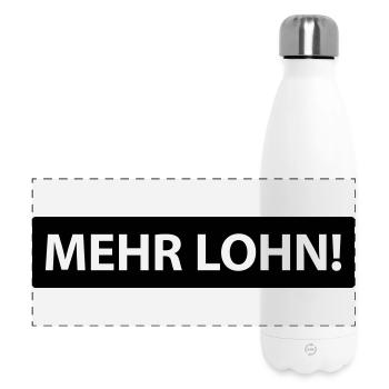mehr lohn! - Panorama Isolierflasche 500 ml - Weiß - Vorne