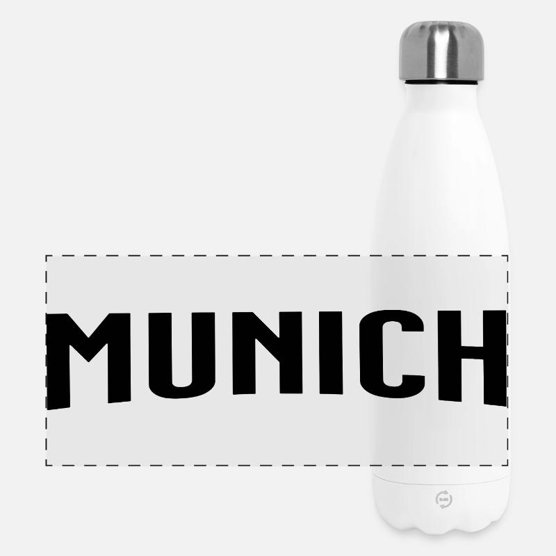 Munich - Panoramic Thermal Bottle 500 ml - white