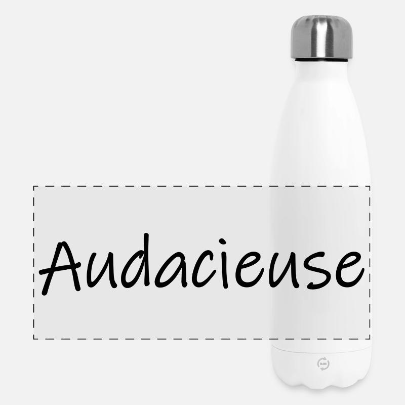 Audacieuse - Gourde isotherme panoramique 500 ml - blanc