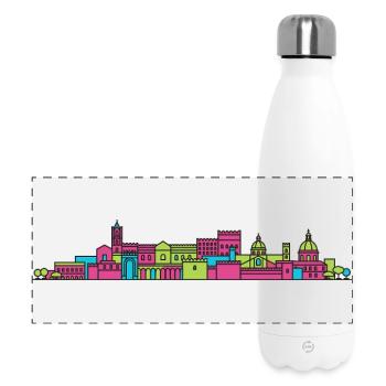Skyline de la cathédrale de Palerme Art moderne en ligne - Gourde isotherme panoramique 500 ml - blanc - Devant