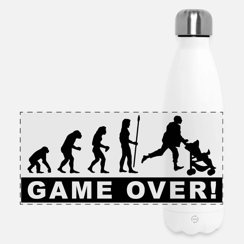 evolution_daddy - Gourde isotherme panoramique 500 ml - blanc