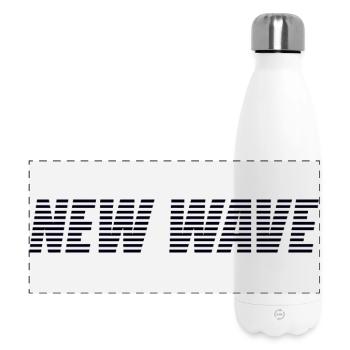 New Wave - Panorama Isolierflasche 500 ml - Weiß - Vorne