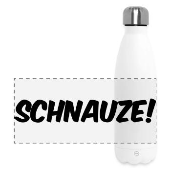 Schnauze! - Panorama Isolierflasche 500 ml - Weiß - Vorne