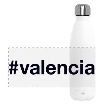 VALENCIA Hashtag - Panoramic Thermal Bottle 500 ml - white - Front