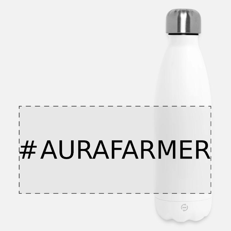#AURAFARMER - Gourde isotherme panoramique 500 ml - blanc