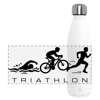 Triathlon Sport Triathlete - Gourde isotherme panoramique 500 ml - blanc - Devant