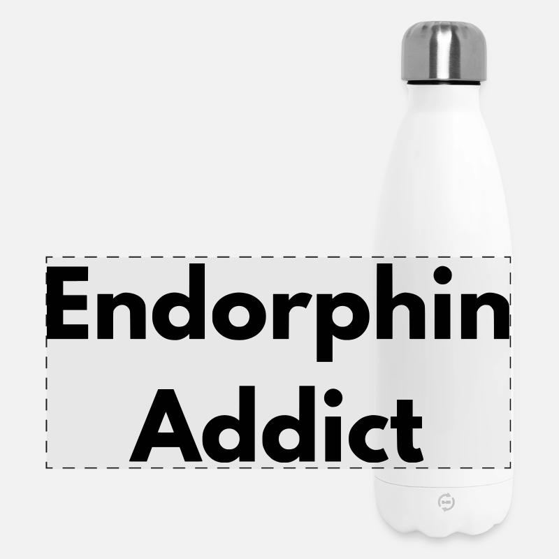 Endorphinabhängiger - Panorama Isolierflasche 500 ml - Weiß