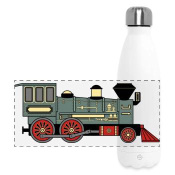 Steam locomotive - Panoramic Thermal Bottle 500 ml - white - Front