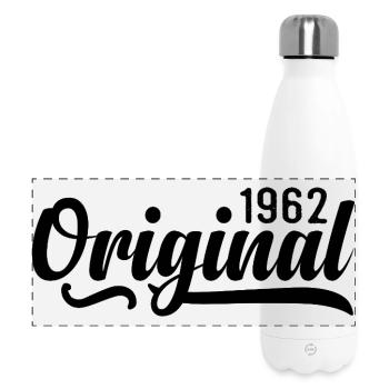1962 Geburtstag 63 Jahre Alt, retro 1962 - Panorama Isolierflasche 500 ml - Weiß - Vorne