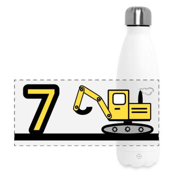 Excavator - Panoramic Thermal Bottle 500 ml - white - Front