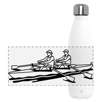 Rudern - Panorama Isolierflasche 500 ml - Weiß - Vorne