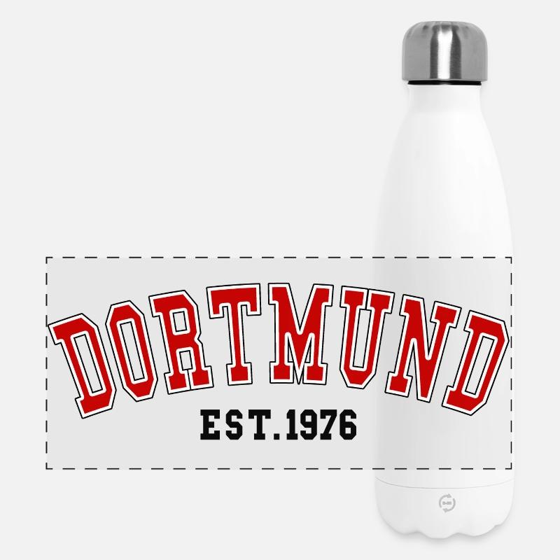 Dortmund Est. 1976 - Panoramic Thermal Bottle 500 ml - white