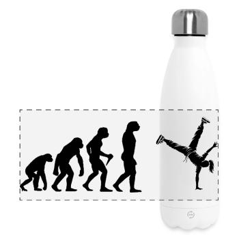 Geschenkidee für eine Dance-Fanin mit Hip-Hop-Tanz - Panorama Isolierflasche 500 ml - Weiß - Vorne