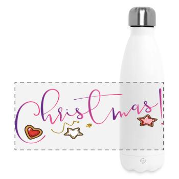 Noël - Gourde isotherme panoramique 500 ml - blanc - Devant